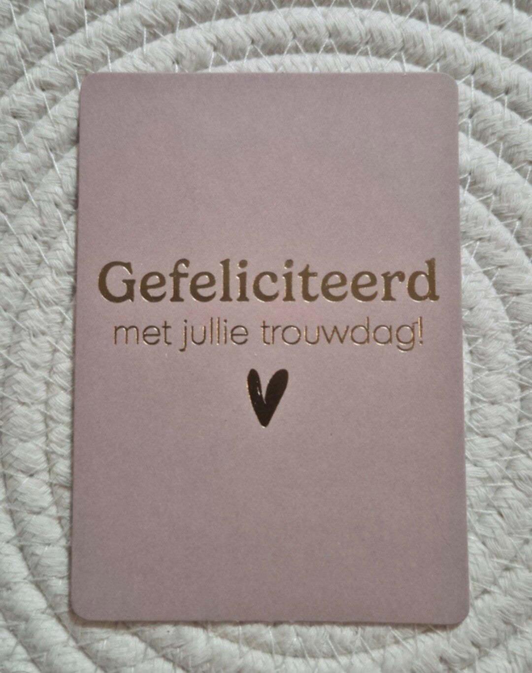 Cadeaukaartje | Gefeliciteerd met jullie trouwdag