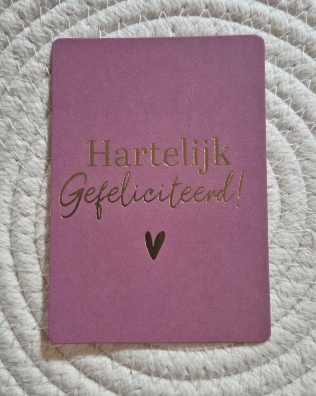 Cadeaukaartje | Hartelijk gefeliciteerd