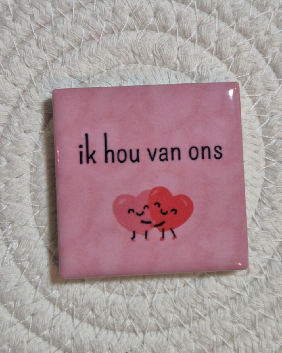 Magneet tegel | Ik hou van ons