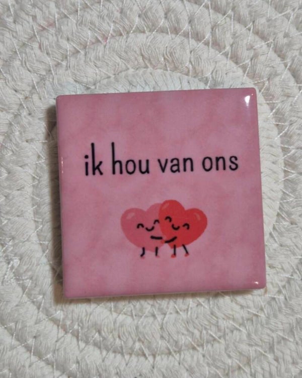 Magneet tegel | Ik hou van ons