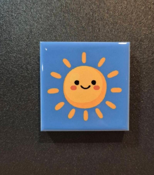 Magneet tegel | Zon