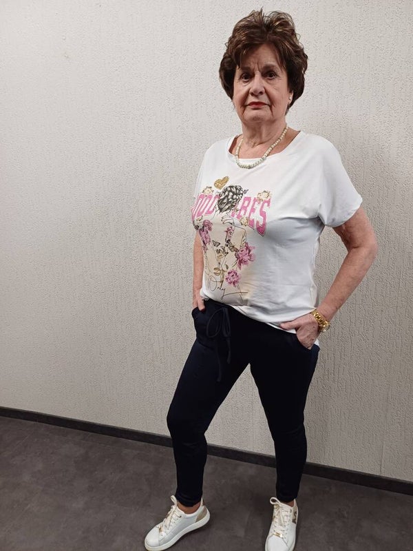 Donker blauwe travel broek