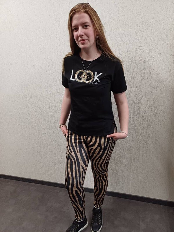 Broek met zebraprint
