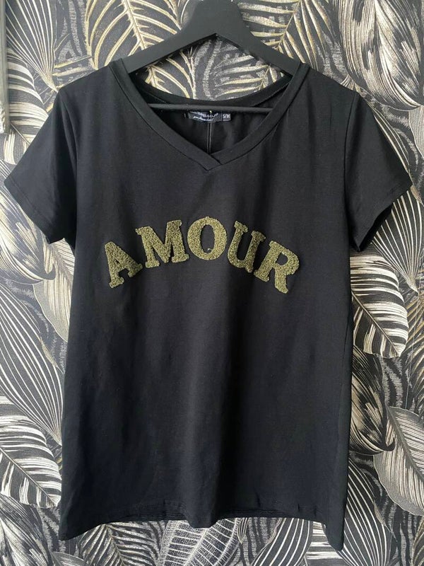 Zwart shirt Amour