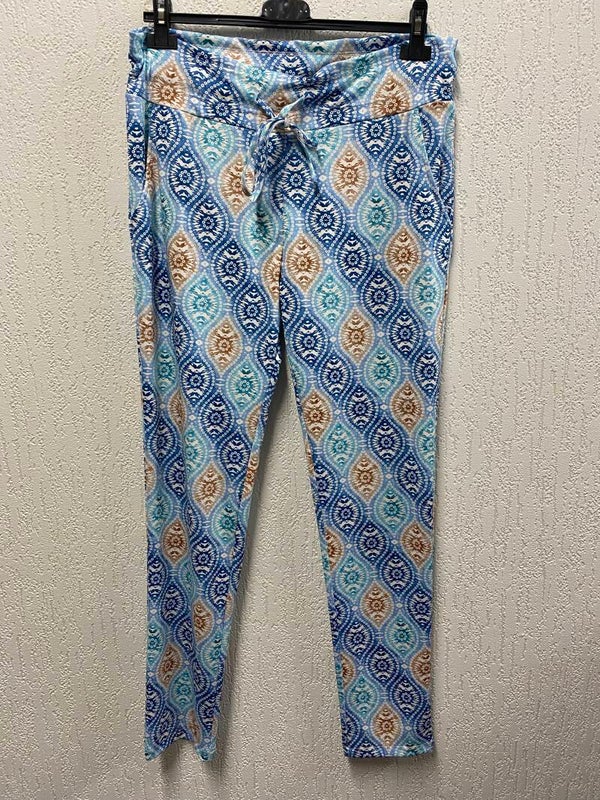 Travelstof meerkleurig blauw