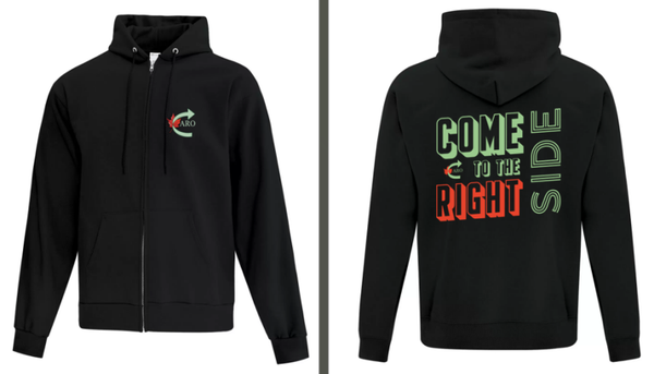CARO RIGHTSIDE Unsiex Full-zip Hoodie ATCF2600