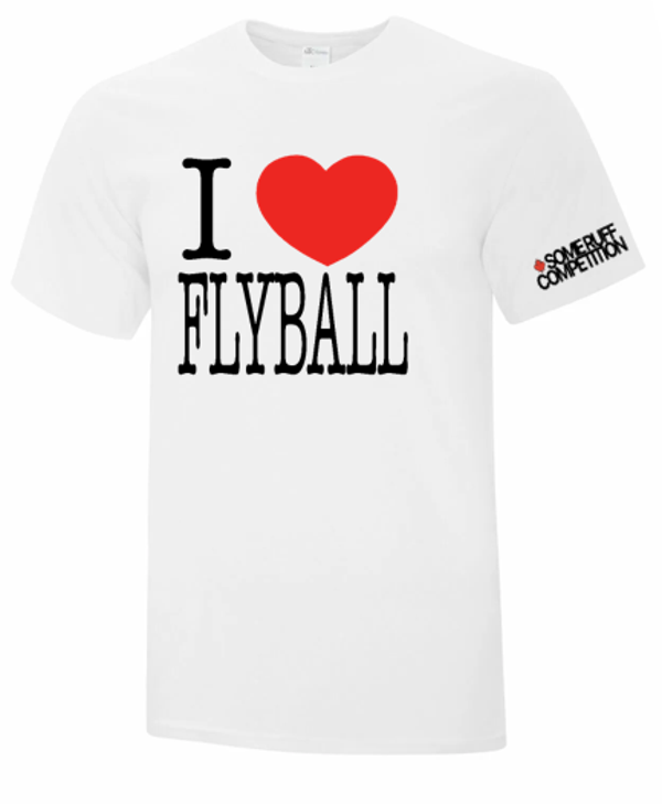 SRC I LOVE FLYBALL Unisex Cotton Tee