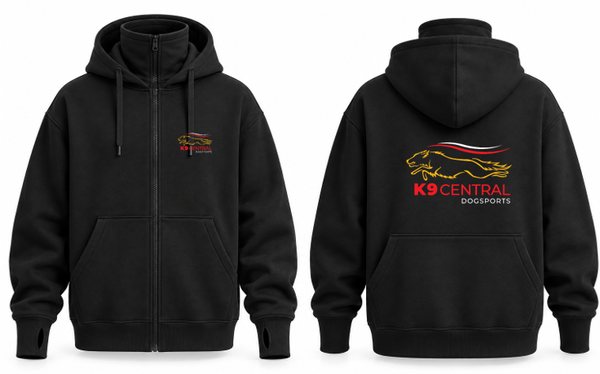 K9C Sidekick UNISEX Full-Zip Hoodie with Integrated Neck Warmer