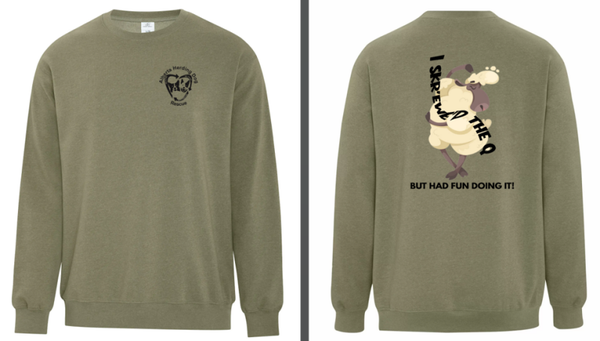 ABHDR Skr"ewe"d The Q - Unisex Earth Wash Crew Neck Sweatshirt