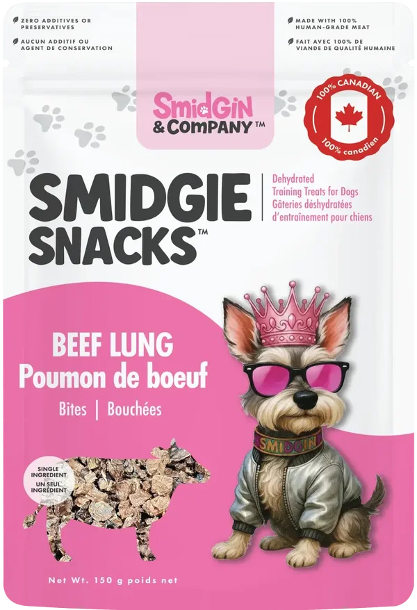 Smidgie Smackers Beef Lung Bites 150g