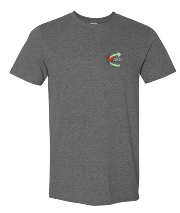CARO Small Front Logo Unsiex Gildan Softstyle Tee