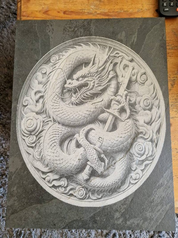Dragon Serpante Slate Wall Art