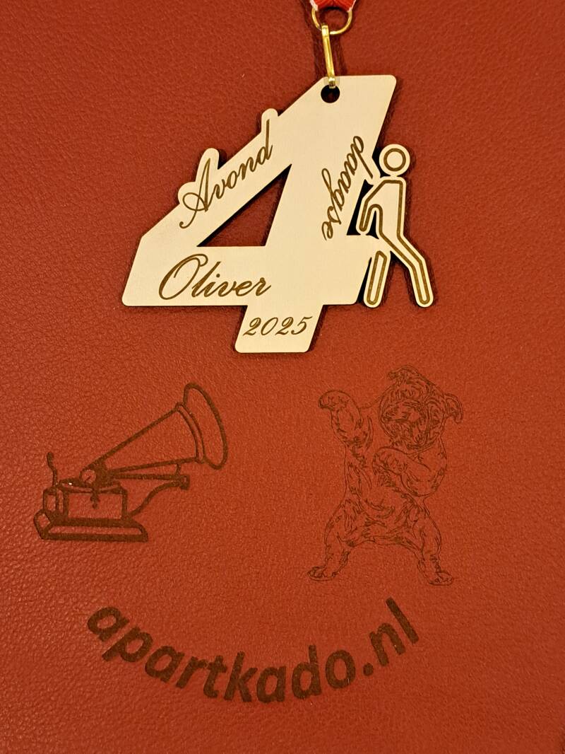Houten medaille avond vierdaagse