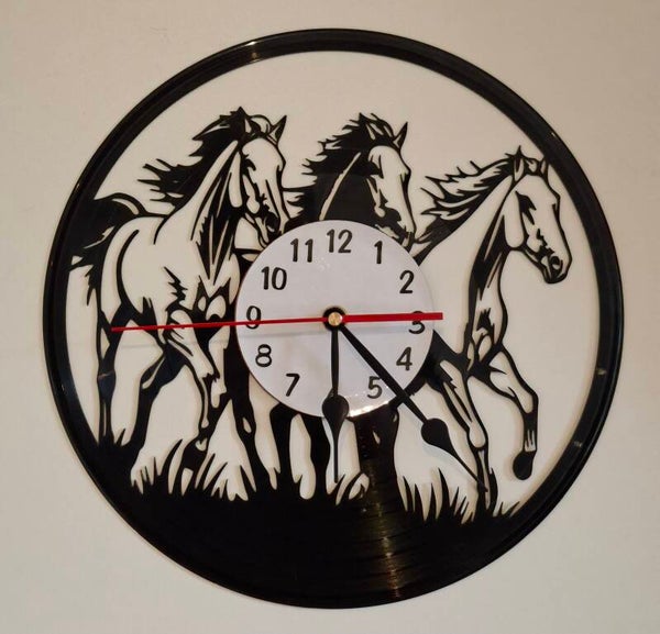 Vinyl klok paarden