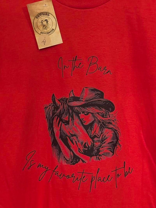 Unique Created T-shirt - In the Barn