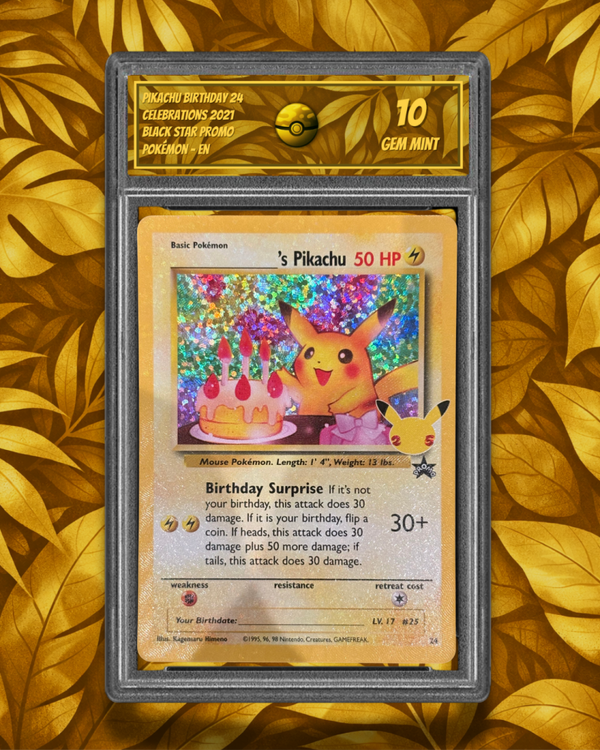 Pikachu Birthday 24 - SG 10 - Gem MT - EN