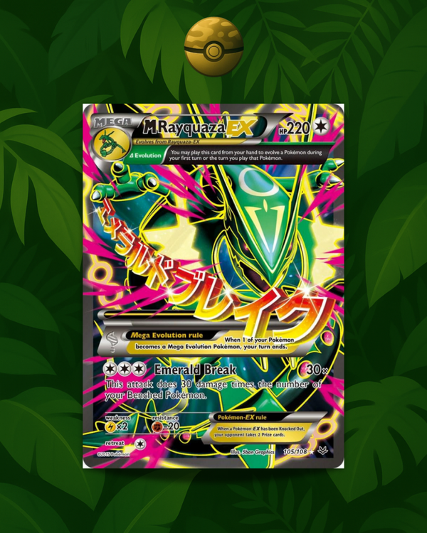 M Rayquaza EX 105/108 - NM- - EN