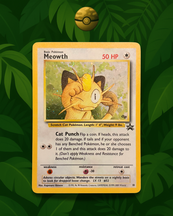 Meowth Game Boy Promo 10 - NM/MT - EN