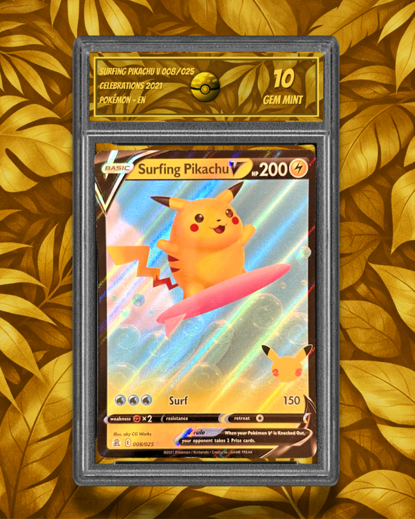 Surfing Pikachu V 008/025 - SG 10 - Gem MT - EN
