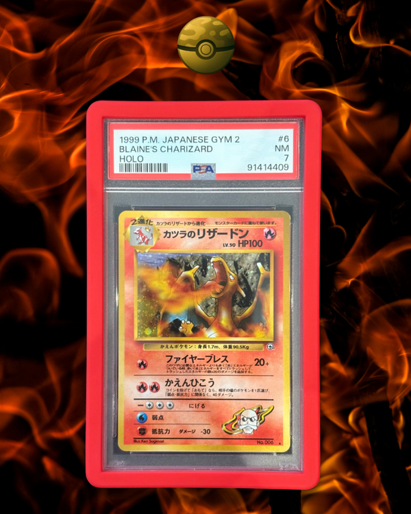 Blaine's Charizard No.006 - PSA 7 - NM - JP