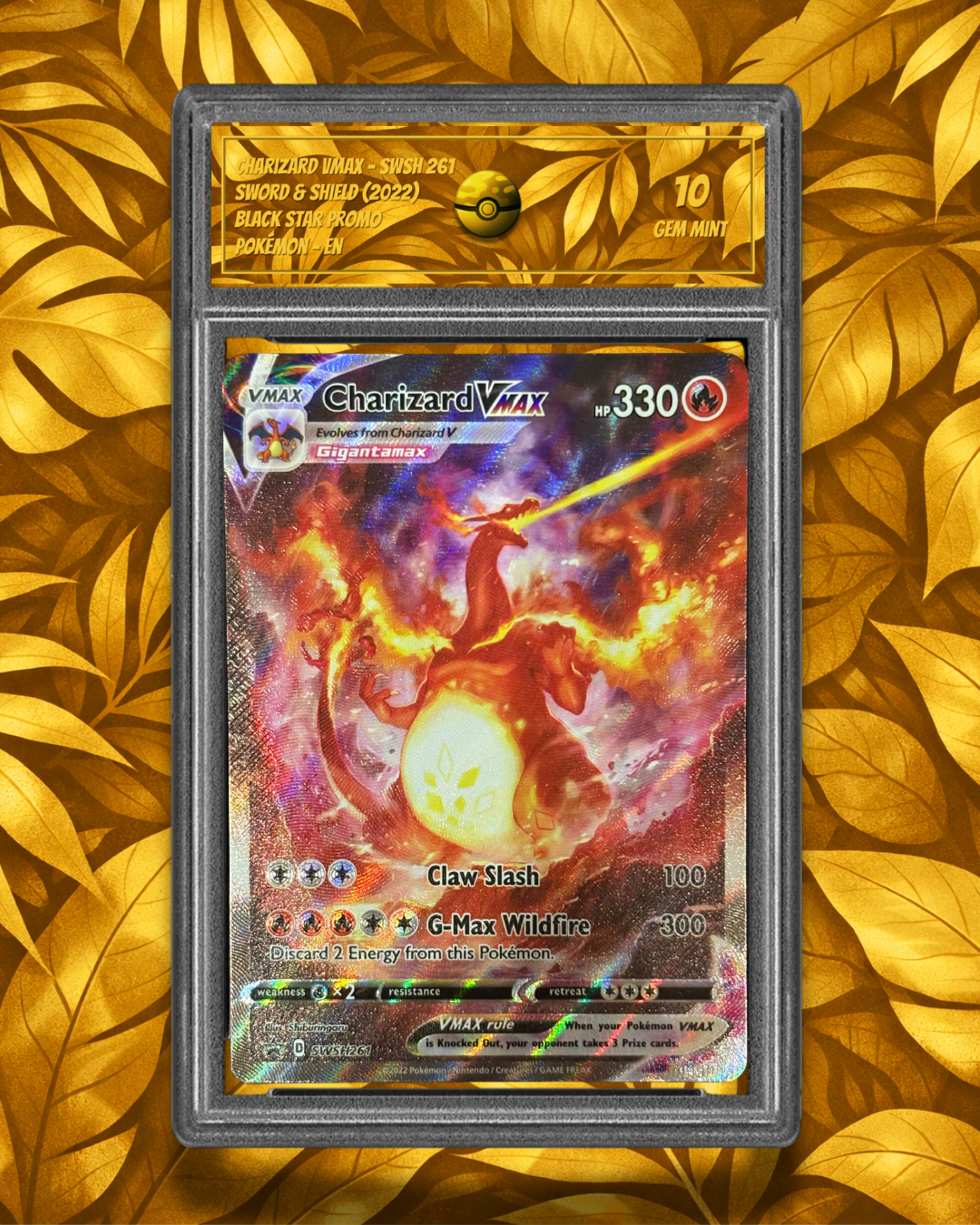 Charizard VMAX SWSH 261 - SG 10 - GEM MT - EN
