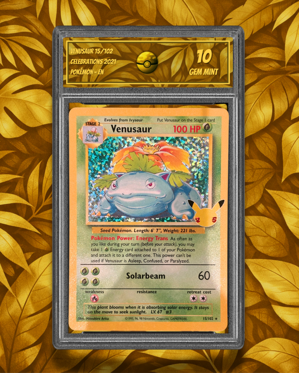 Venusaur 15/102 - SG 10 - Gem MT - EN