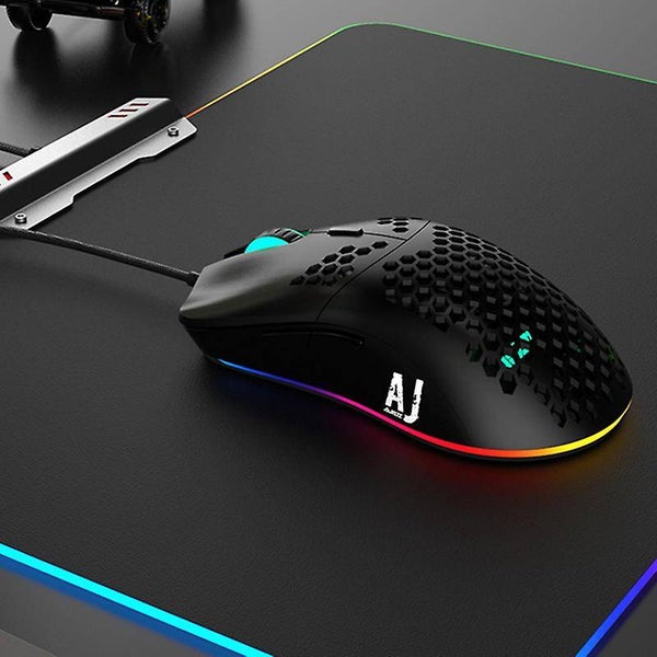 Ajazz AJ380 Gaming Muis - 16000 DPI - PixArt PAW3338 Optische Sensor - Wit/Zwart