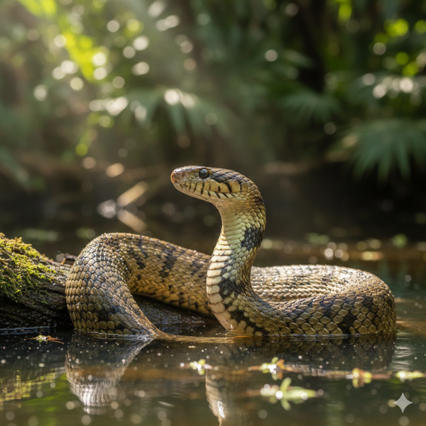 Hydrodynastes gigas ( valse watercobra )