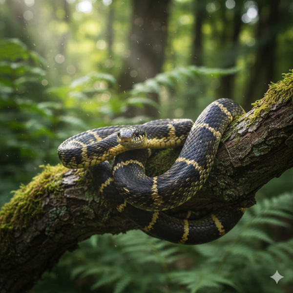 Elaphe schrenckii ( Russische Rattenslang )