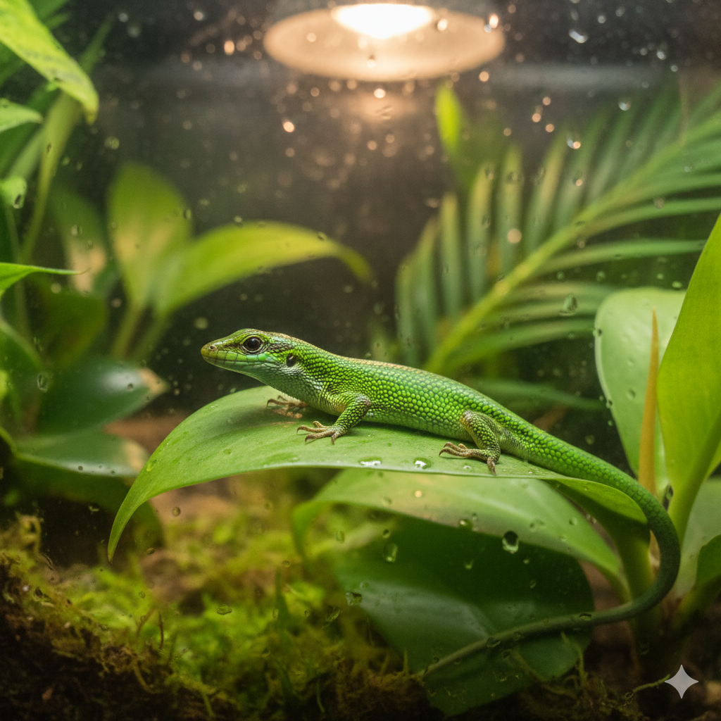 Pamprolepis Smaragdina ( Smaragdskink )