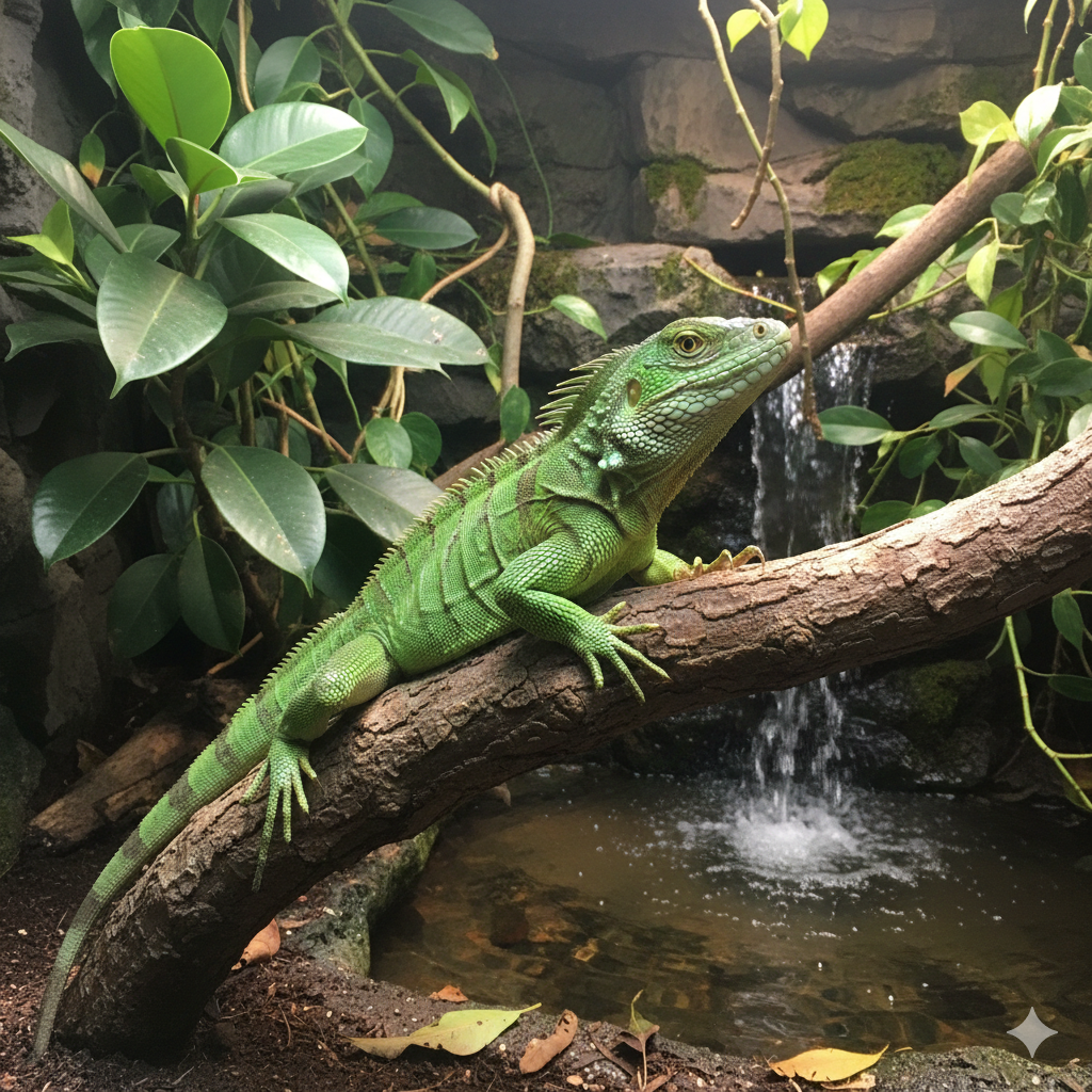 Physignathus Cocincinus ( Groene Wateragaam )