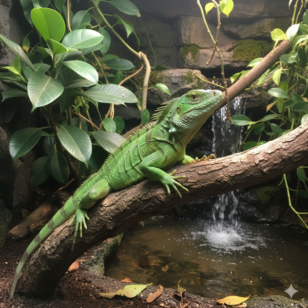 Physignathus Cocincinus ( Groene Wateragaam )