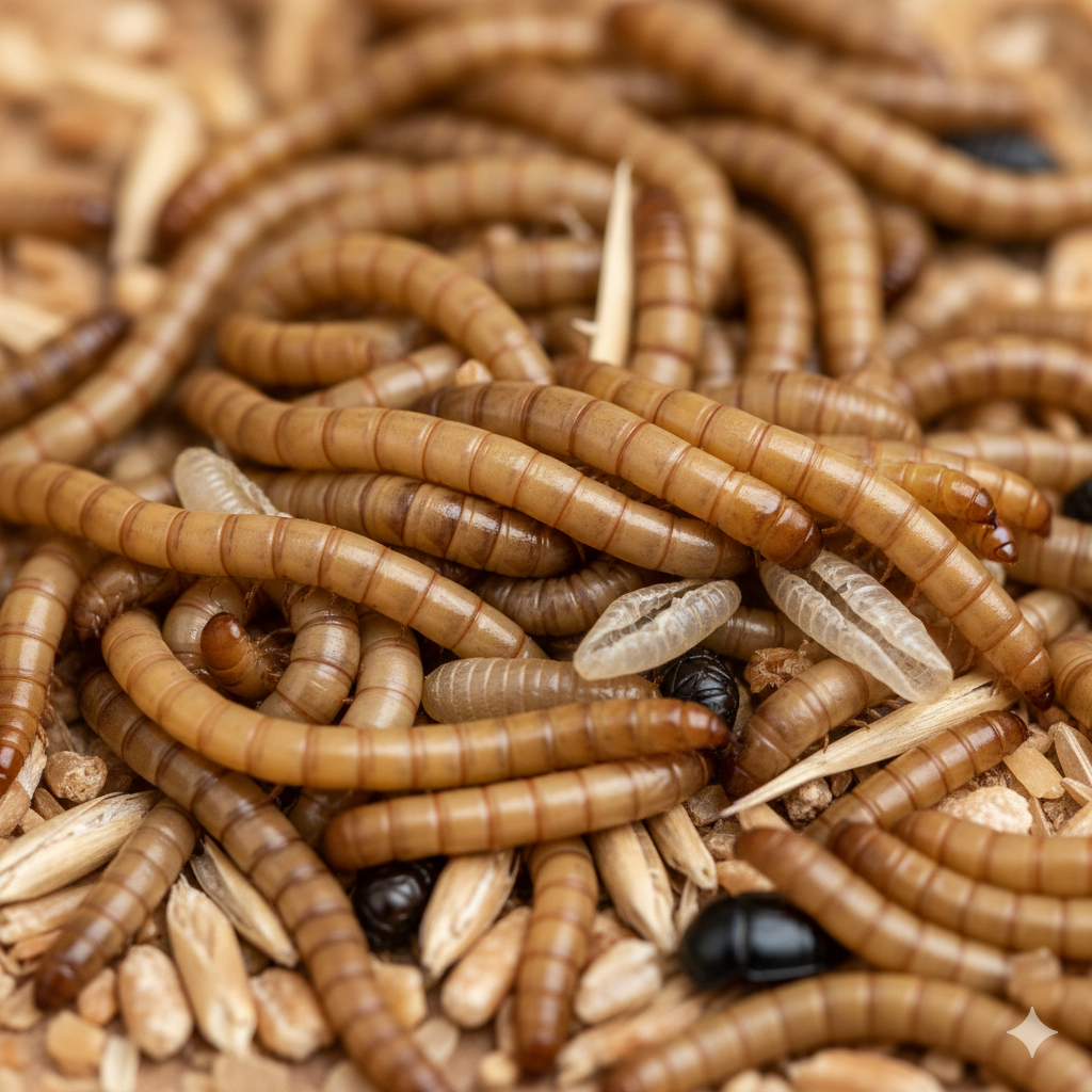 Diepvries Meelwormen per liter