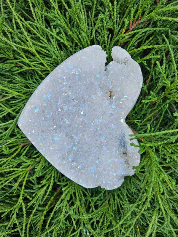 Amethist angel aura hartvorm #83