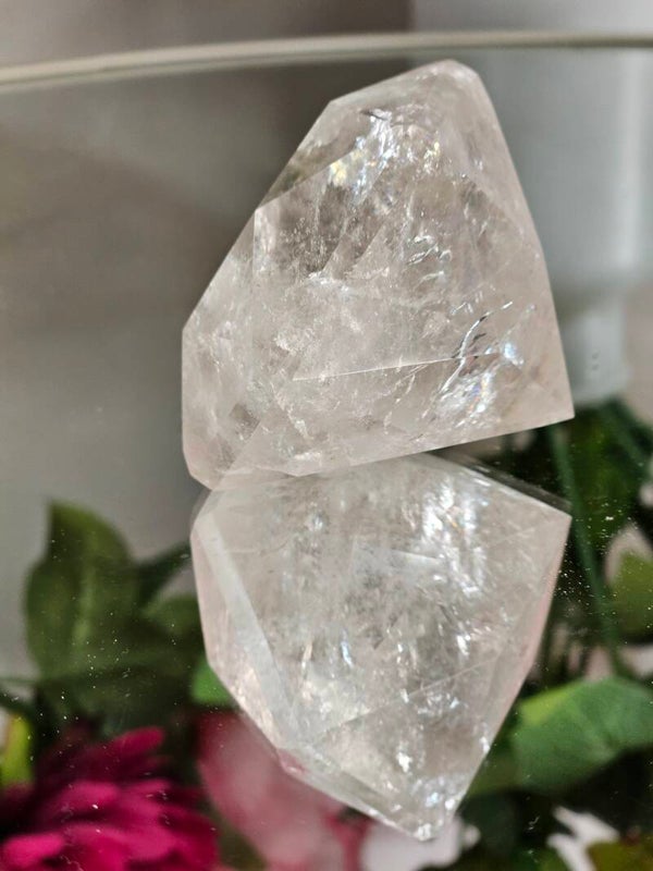 Diamantvorm heldere kwarts