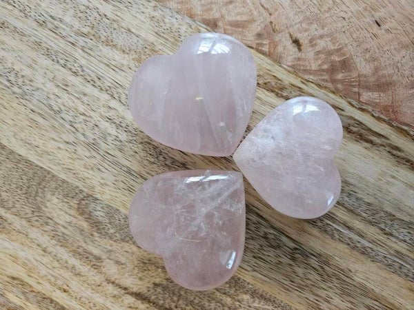 Rozenkwarts palmsteen hartvorm
