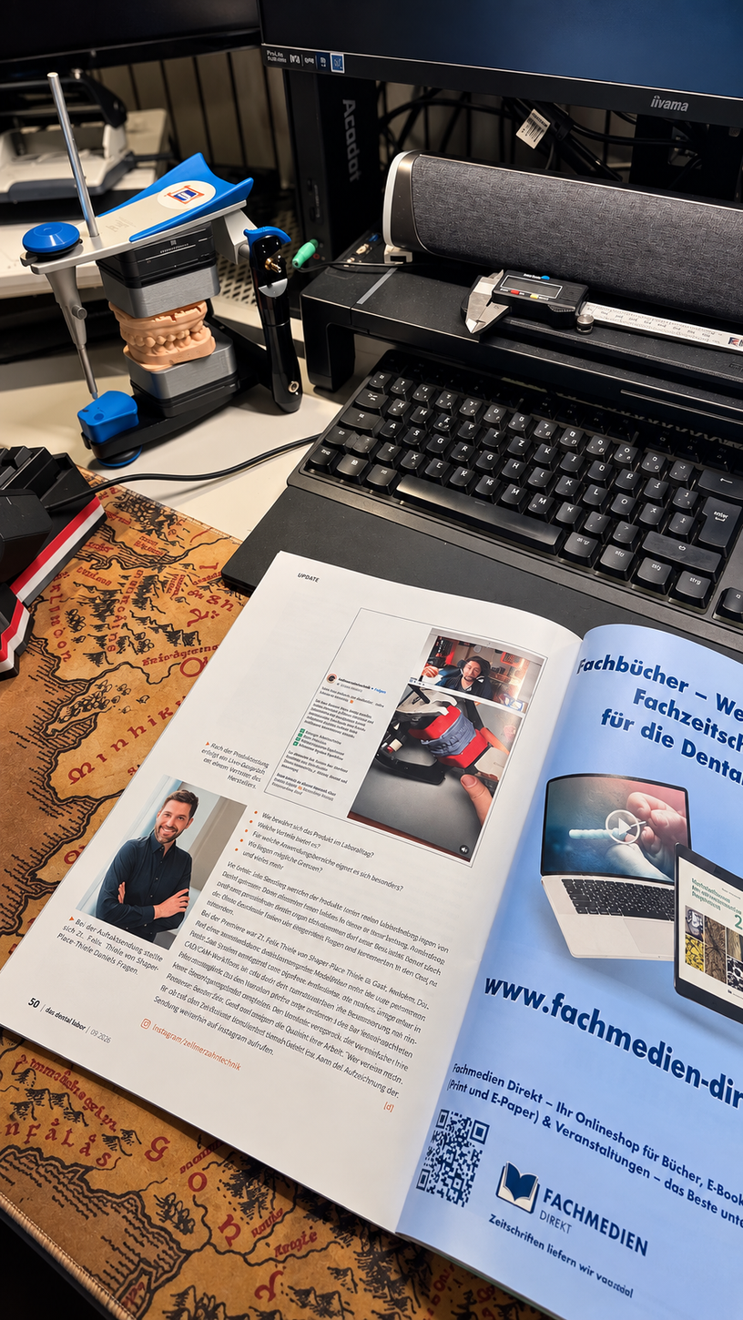 ModelPlace in der Ausgabe 09/2026 von das dental labor