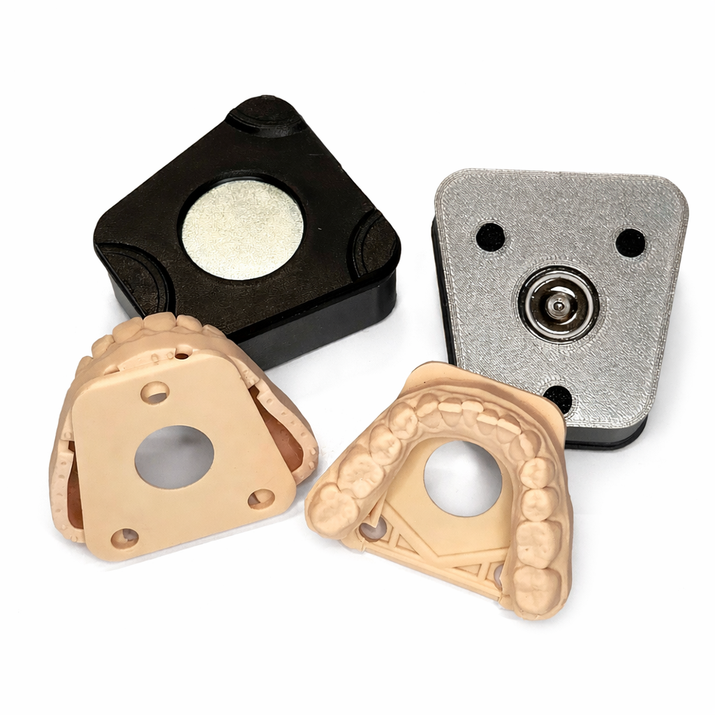 Magnetaufnahme des ModelPlace Systems für wiederholgenaues Positionieren