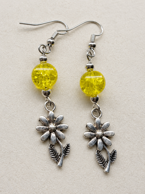 Boucles d’oreilles “Fleur Ensoleillée”