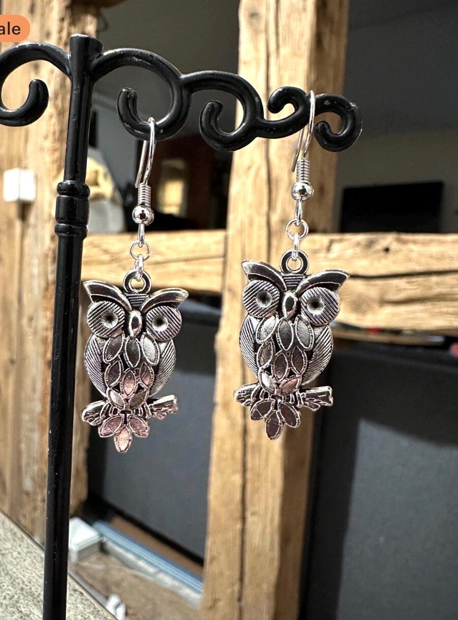 Boucles d’oreilles Chouette Élégance