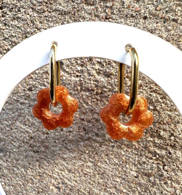 Boucles d’oreilles Pampille Fleur D automne