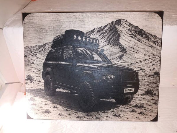 Toile gravé 4x4