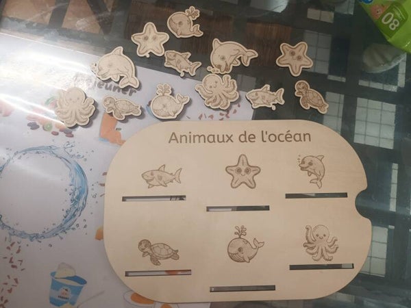 Insert trofast animaux de l océan