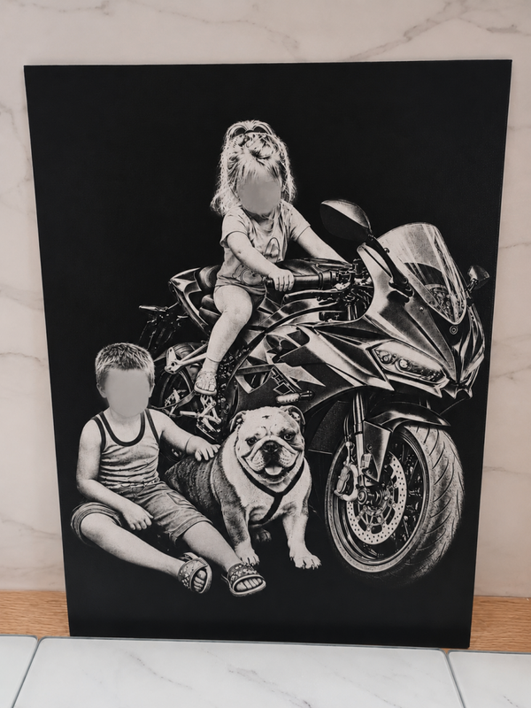 Toile gravé 30x40