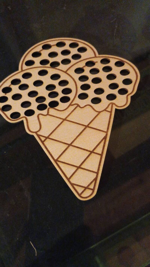 Planche a lacet glace