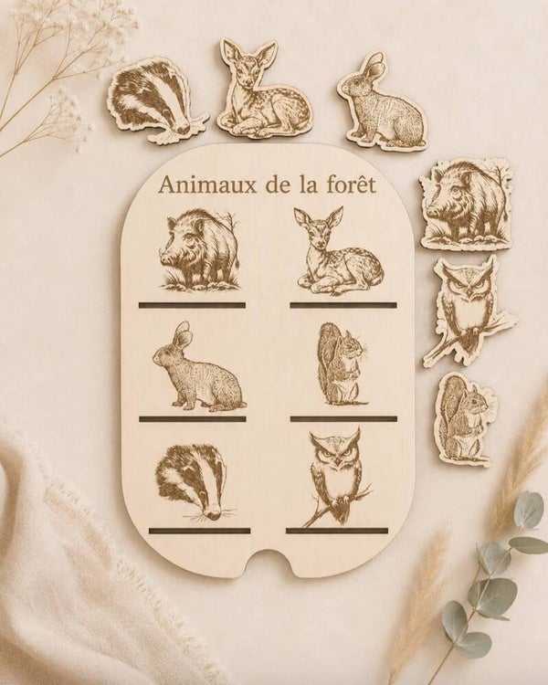 Insert trofast les animaux de la forêt