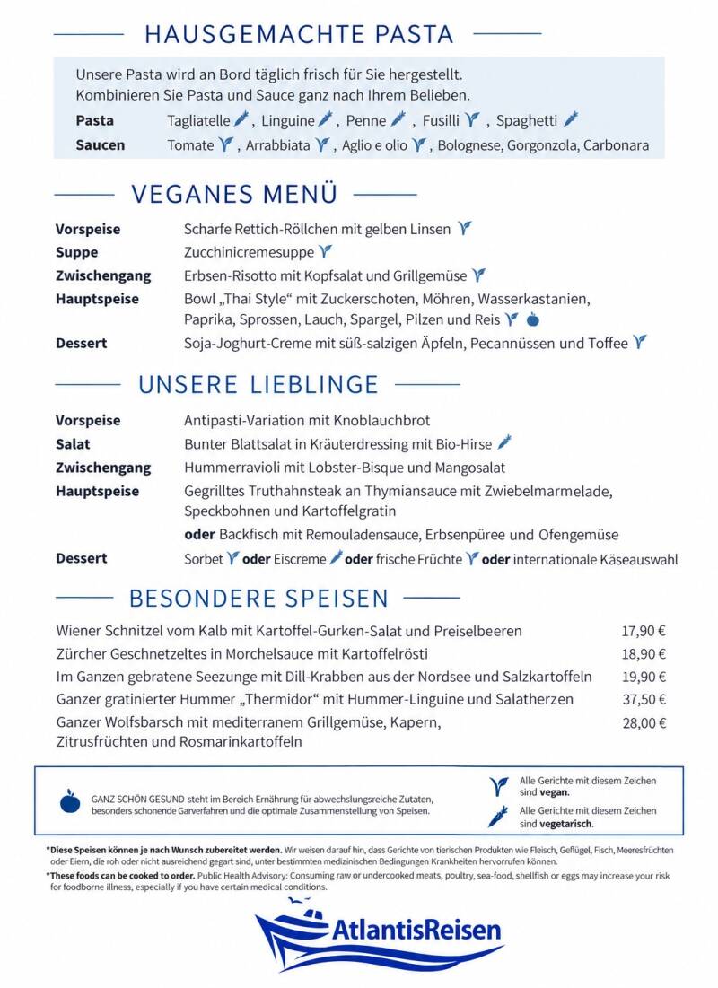 atlantik-speisekarte-mein-schiff-tui-cruises | www.atlantisreisen.com