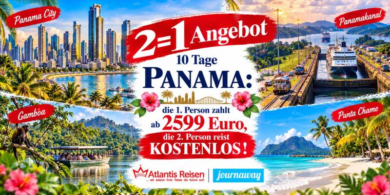 Journaway 2=1 Panama  | www.atlantisreisen.com