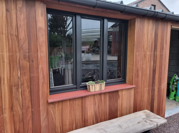 Hardhouten planken padouk