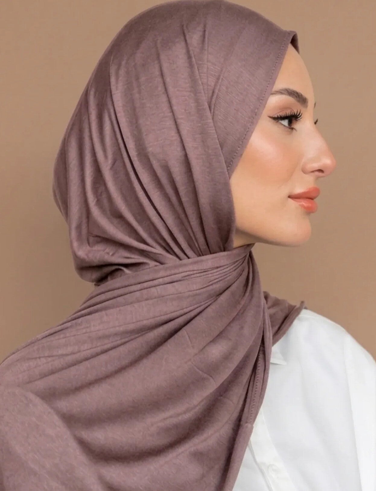 Premium Jersey Hoofddoek – Mauve / Oudroze